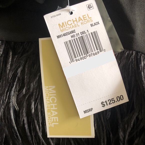 ‼️$5 SALE‼️ MICHAEL KORS Ostrich Feather Top - Picture 5 of 10